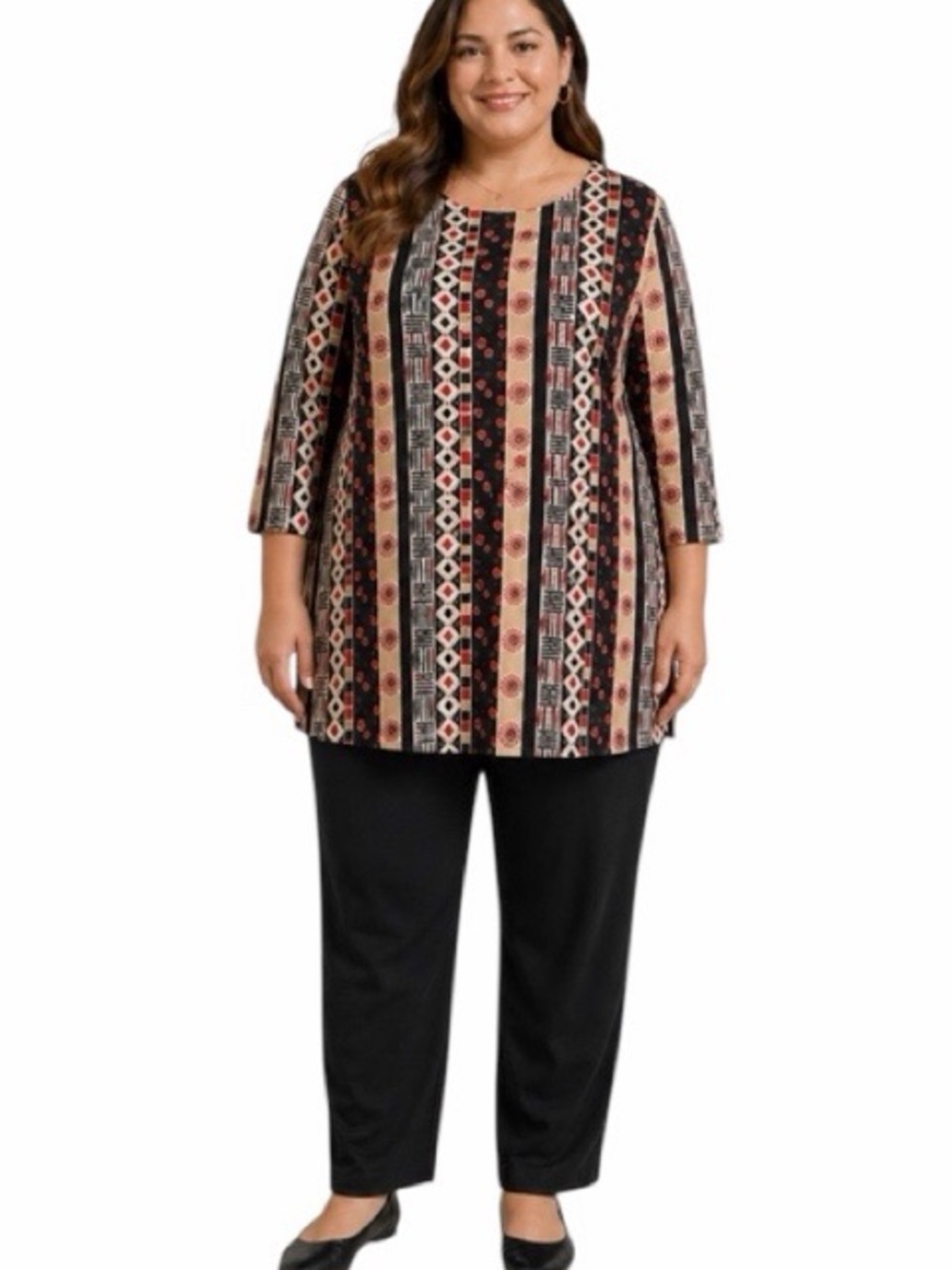 Blairsport Vintage Geometric Patterned‎ Top